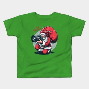 Santa Photographer Kids T-Shirt